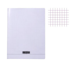 Cahier piqué - CLAIREFONTAINE - 8000 POLYPRO - 17x22cm - 192 pages - 90g/m²