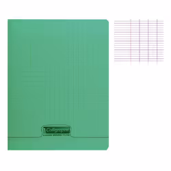 Cahier piqué - CLAIREFONTAINE - 8000 POLYPRO - 17x22cm - 192 pages - 90g/m²