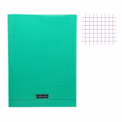 Cahier piqué - CLAIREFONTAINE - 8000 POLYPRO - Vert - 24x32cm - 96 pages - 90g/m²