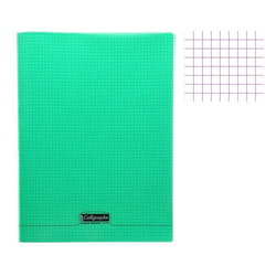 Cahier piqué - CLAIREFONTAINE - 8000 POLYPRO - Vert - 24x32cm - 96 pages - 90g/m²