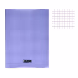 Cahier piqué - CLAIREFONTAINE - 8000 POLYPRO - Violet - 24x32cm - 96 pages - 90g/m²