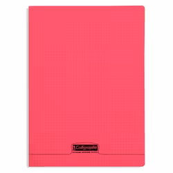 Cahier Polypro rouge CALLIGRAPHE 24x32 48p Petits Carreaux 5x5 90g