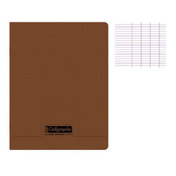 Cahier agrafé - CALLIGRAPHE - 18931C - Marron - 17x22 cm - 96 pages grands carreaux