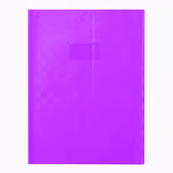 Protège-cahiers 24x32 grain épais Avec rabats marque-pages Violet