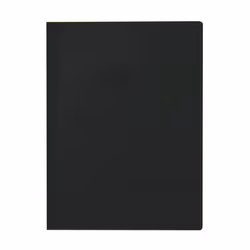 Protège-cahiers 24x32 grain épais Avec rabats marque-pages Noir