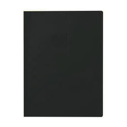 Protège-cahiers 24x32 grain épais Avec rabats marque-pages Noir