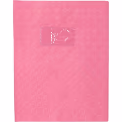 Protège-cahier - Clairefontaine - Grain Losange - 18/100ème - 17x22 - Rose