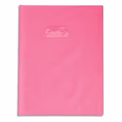 Protège cahier plastique épais opaque 24X32 rose