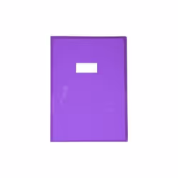 Protège-cahiers A4 - Clairefontaine - Violet - Très épais - PVC cristal - Mixte
