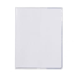 Protège-cahiers incolore - Marque inconnue - 24x32 cm - Avec rabats marque-pages - Mixte