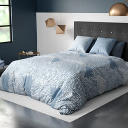 Parure de lit housse de couette avec taie d'oreiller 100% Coton 57 fils Empreinte - PD12835-240