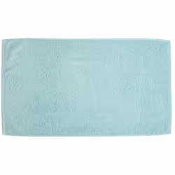 Serviette de toilette 50x90 cm Coton Bio Bleu Clair