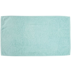 Serviette de toilette 50x90 cm Coton Bio Bleu Clair