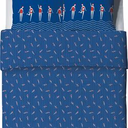 Housse de couette 240x260 cm + 2 taies d'oreiller 65x65 cm Coton Baigneuses