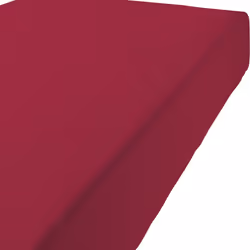 Drap housse 90x190 +35 cm 100% Coton 57 fils Cerise