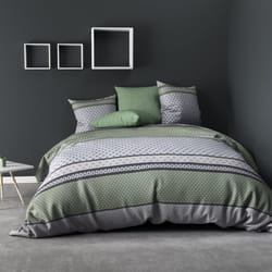 Parure de couette 100% microfibre Vaxo Vert - PD7550-140