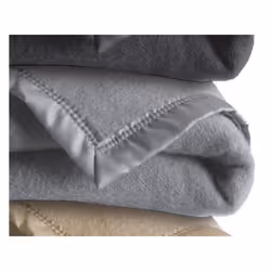 Couverture 180x220 cm Polyester / Viscose Gris
