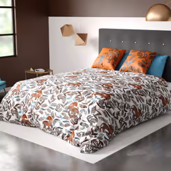 Planete Discount PD10937-220, Motifs, Lavage en machine, 40 °C, Oeko-Tex, 220 x 240 cm, Coton
