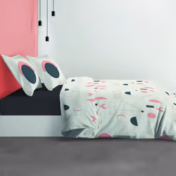 Planete Discount PD8075-140, Motifs, Lavage en machine, 40 °C, Oeko-Tex, 140 x 200 cm, Coton