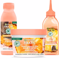 Garnier Fructis Coffret Hair Food et Hair Drink Nourrissant Ananas