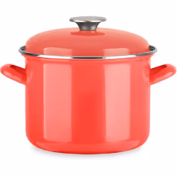 Traiteur - BAUMALU - Tous feux dont induction - Émail 22 x 16 cm - Coloris rouge
