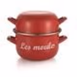 BAUMALU Marmite à moules - 18 cm - Rouge marquage