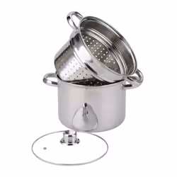 Présentation du Produit Le cuiseur à pâtes BAUMALU en inox, d'un diamètre de 20 cm, est conçu pour une utilisation pratique e ...