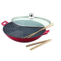 Baumalu Rouge 36 cm - Wok en Fonte