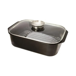 Baumalu - cocotte rectangulaire en fonte d'aluminium 33x21cm + couvercle - 382932