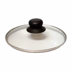 Couvercle en verre BAUMALU - 18 cm - bouton bakélite - trou vapeur