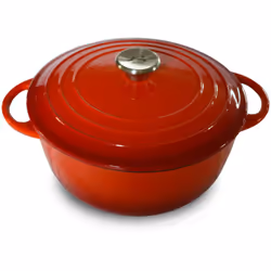 Baumalu - Cocotte rouge ronde tradition 24 cm
