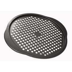Plaque à pizza - SUCRE & GOURMANDISES - BAUMALU - Acier revêtu Carbon steel 08 mm - Revêtement anti adhérent coloris anthracite