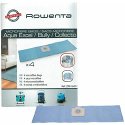 Rowenta - sacs microfibre (x4) pour aspirateur gamme aqua excel, bully & collecto