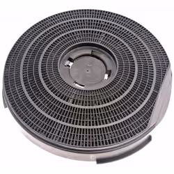 Filtre charbon rond type 34 255mm 290g (à l'unité) pour hotte WHIRLPOOL, ROSIERES, ARISTON HOTPOINT, SCHOLTES, BAUKNECHT, IGN ...