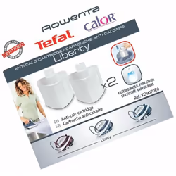 Cartouches anticalcaire (lot de 2) pour centrale vapeur CALOR - Conçues pour les générateurs vapeur Liberty. - Entretien ultr ...