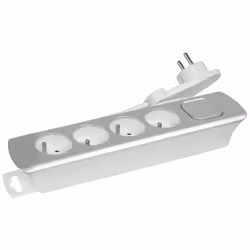 Cette multiprise permet de connecter 4 appareils sur une seule prise. Grâce à sa fiche mâle plate, vous pouvez la mettre derr ...