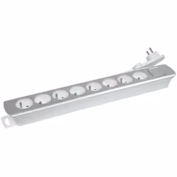 Cette multiprise permet de connecter 8 appareils sur une seule prise. Grâce à sa fiche mâle plate, vous pouvez la mettre derr ...