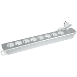 Multiprise 8 prises fiche plate