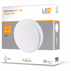 Ce hublot rond à LED est idéal pour éclairer vos extérieurs (garage, atelier, terrasse) de façon discrète et élégante. Grâce ...