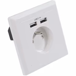 Description générale Cette prise avec USB est conçue pour alimenter simultanément des appareils numériques et des appareils é ...