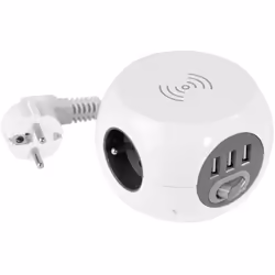 Ce cube multi-chargeurs est un cube à cinq faces utiles vous permettant de brancher facilement vos appareils tout en gardant ...