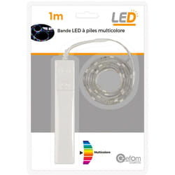 Bande led à pile 1M Rgb avec détecteur 2W
