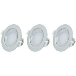 Gefom - Lot de 3 spots leds intégrés 5W orientables