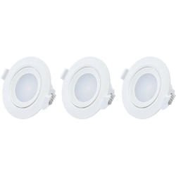 Gefom - Lot de 3 spots leds intégrés 3x5W orientables