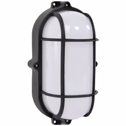 Cet hublot ovale avec grille LED 12w est idéal pour éclairer vos extérieurs (garage, atelier, terrasse) de façon discrète et  ...