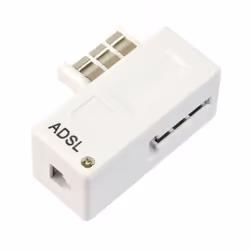 Fiche gigogne ADSL - GEFOM - 474772 - Blanc - Avec filtre - Câble réseau