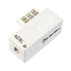 Fiche gigogne ADSL - GEFOM - 474772 - Blanc - Avec filtre - Câble réseau