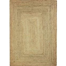 Les Tendances - vegetal jute - Tapis de salon en jute tressé naturel 45x120