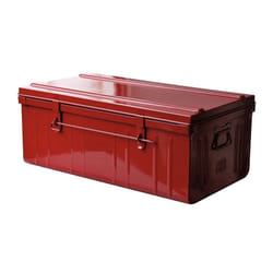 Cantine de rangement Premium en acier rouge 95 litres