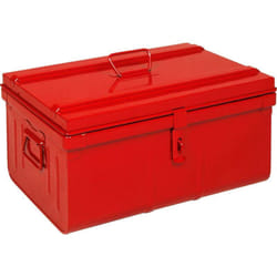 Les Tendances - Coffre de rangement en acier Rouge Coffre de rangement 52 cm